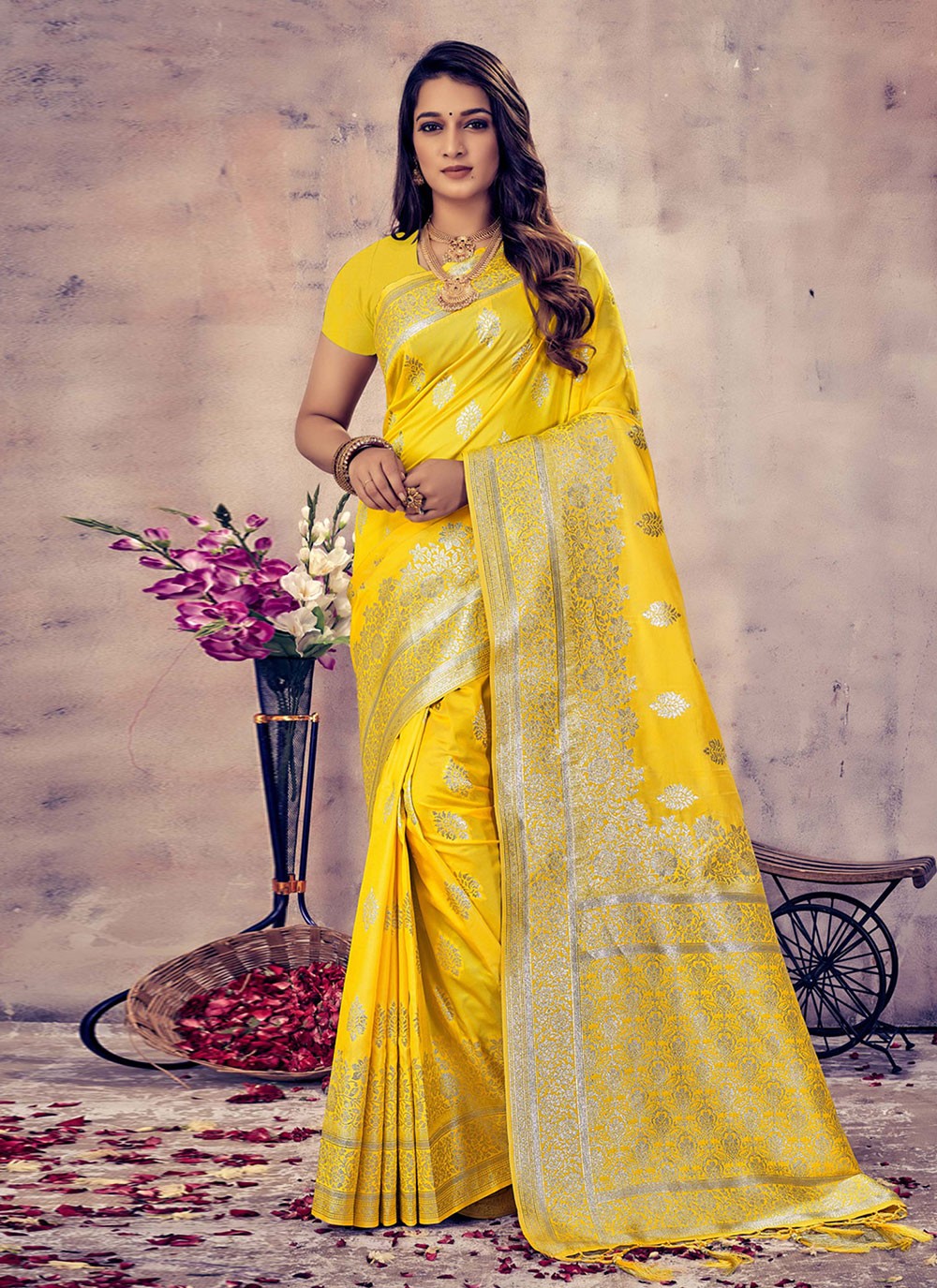 Update More Than 168 Yellow Wedding Saree Brides Super Hot Vn 1031