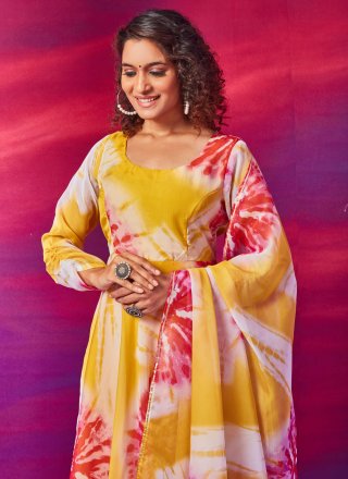 Yellow Designer Salwar Suit