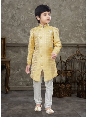 Yellow Fancy Indo Western Sherwani