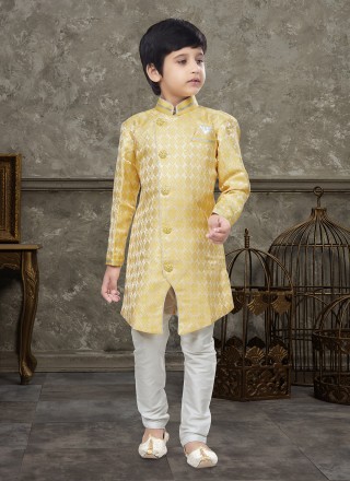 Yellow Fancy Indo Western Sherwani