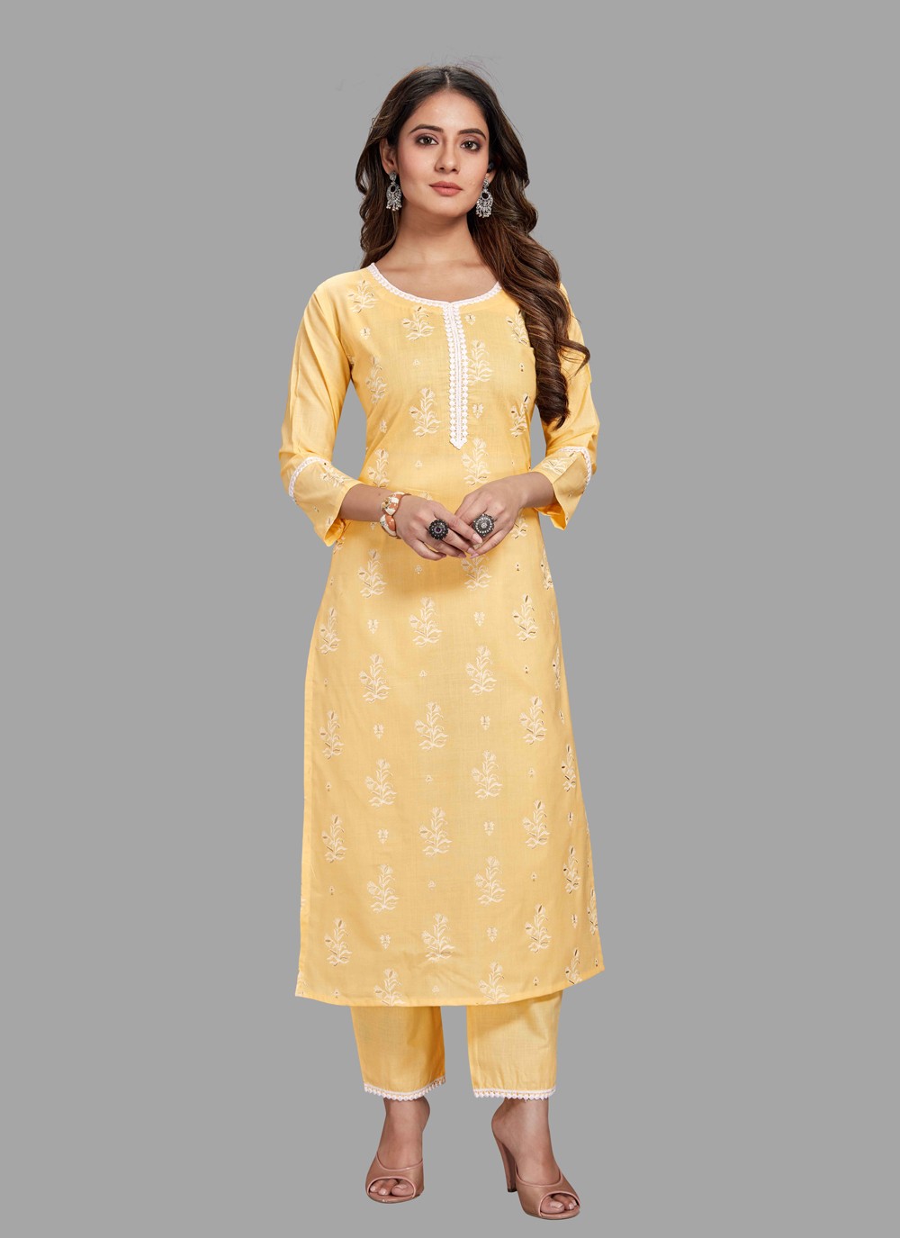 Buy Yellow Pant Style Suit 253122