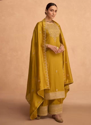 Yellow Sangeet Designer Pakistani Salwar Suit