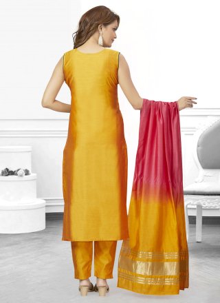 Yellow Trendy Salwar Suit