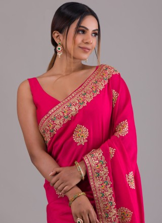 Zari Vichitra Silk Trendy Saree