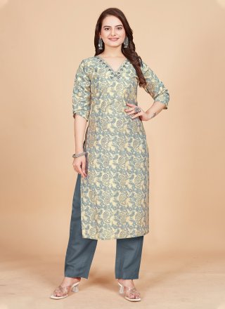 Adorning Multi Colour Viscose Party Wear Kurti with Embroidered Work