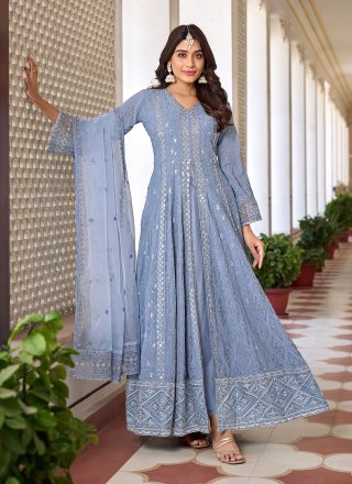 Amazon.com: ladyline Silk Embroidered Salwar Kameez Womens Ready to Wear  with Chiffon Printed Dupatta (Size-40/ Sea Green) : Clothing, Shoes &  Jewelry