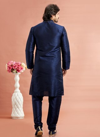 Art Banarasi Silk Kurta Pyjama In Blue