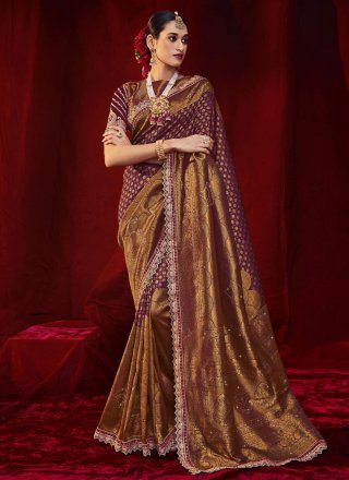 Blended-Cotton Half And Half Saree: Buy Classy Blended-Cotton Half And Half  Saree