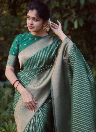 Banarasi Silk Designer with Work