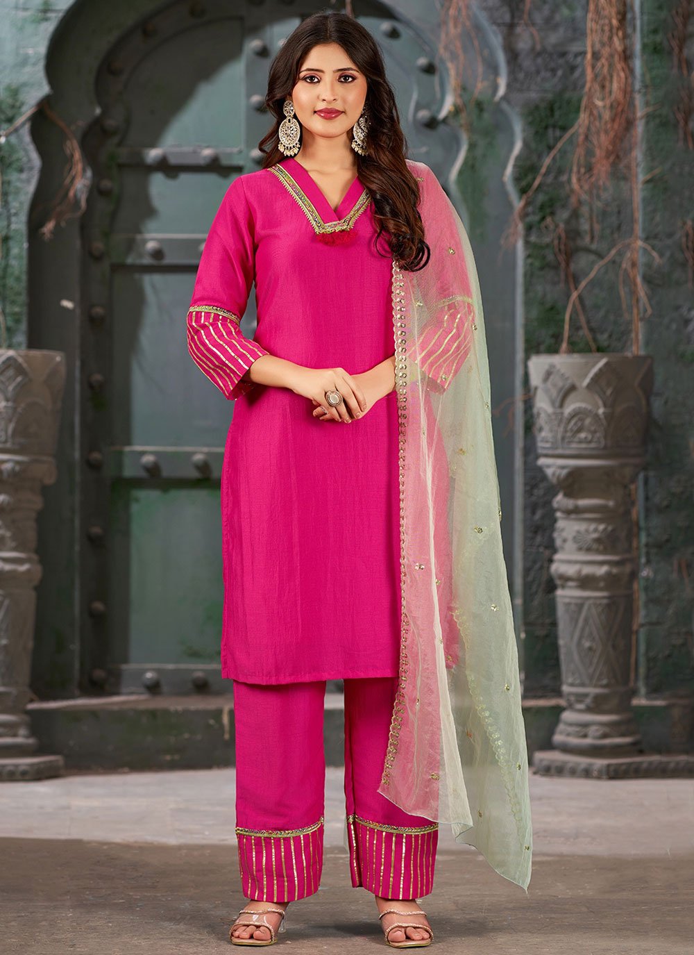 Art silk salwar suit hotsell