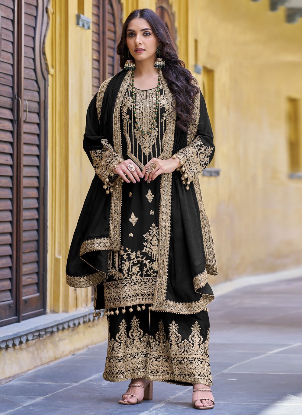 Brocade pakistani dresses best sale