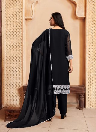 Black Georgette Salwar Suit