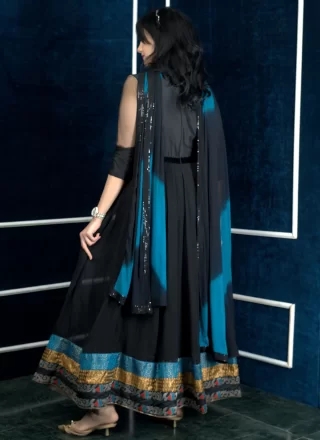 Black Georgette Salwar Suit