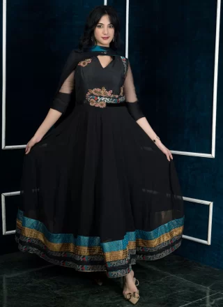 Black Georgette Salwar Suit