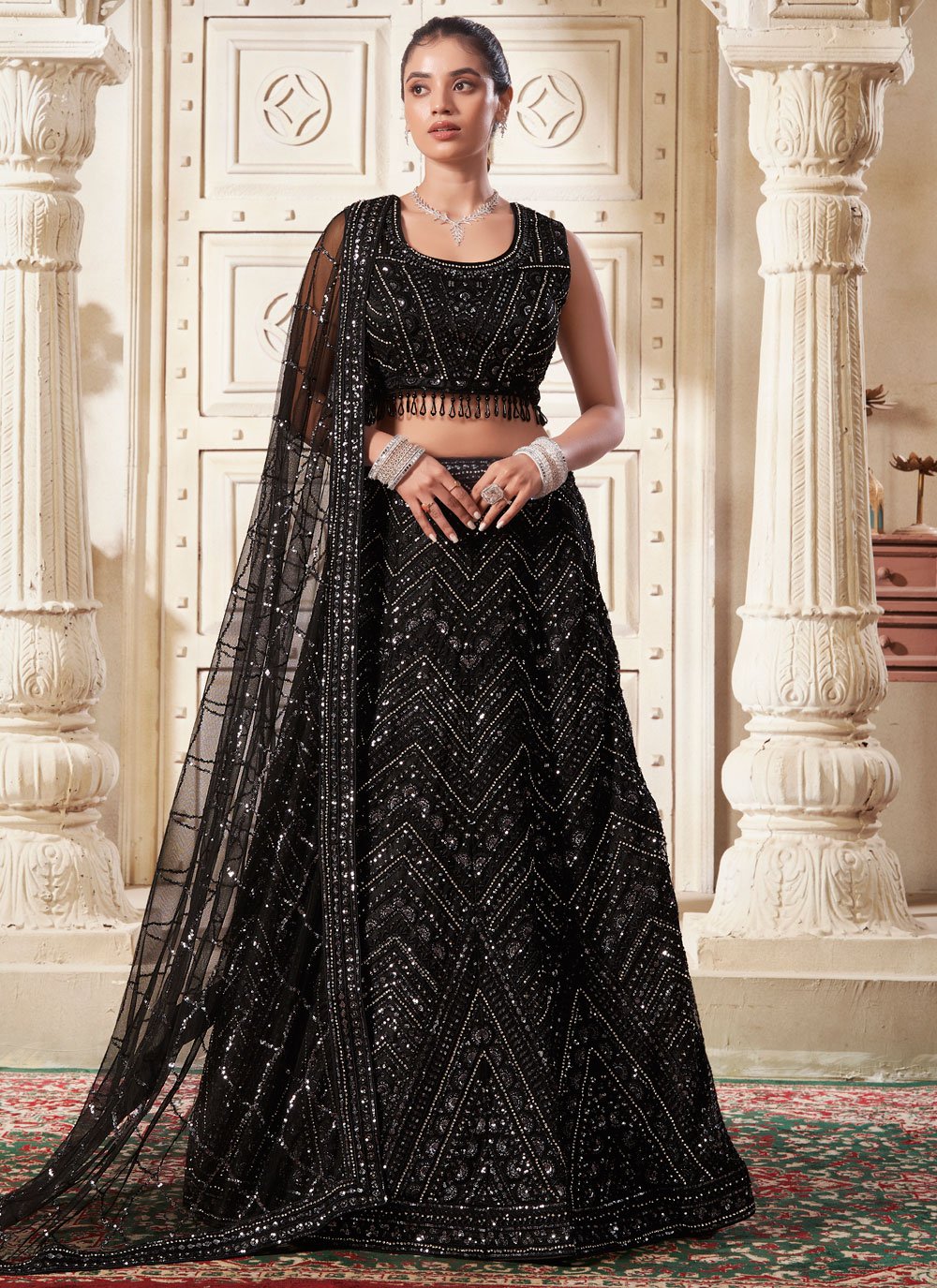 Net lehenga online deals