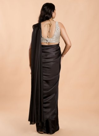 Black Silk Trendy Saree 