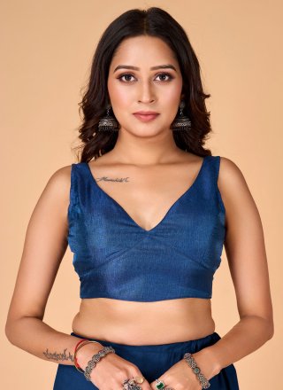 Blue Art Silk Blouse with