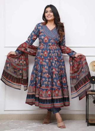 Cotton frock suit online shopping best sale