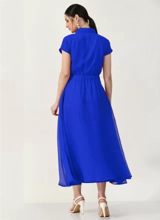 Blue Georgette Designer Kurti