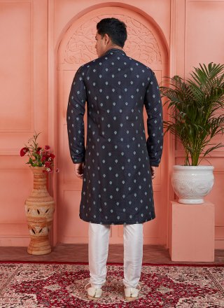 Brocade Kurta Pyjama with Pintex Work