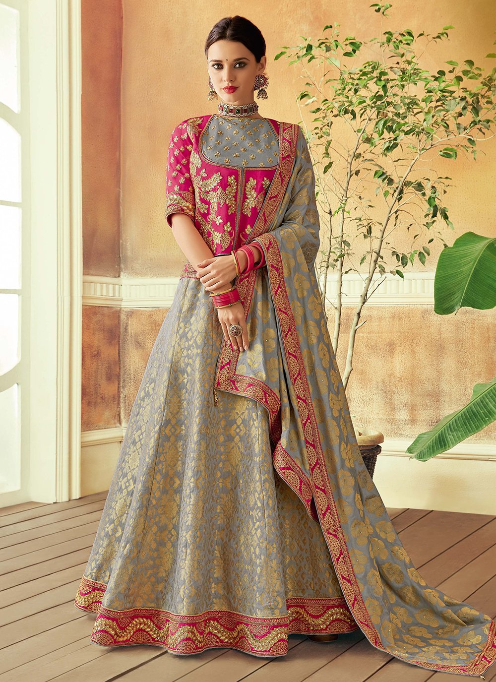 Shop for Tarun Tahiliani Red Silk Brocade Lehenga Set for Women Online at  Aza Fashions | Latest bridal lehenga, Indian bridal dress, Indian bridal  outfits