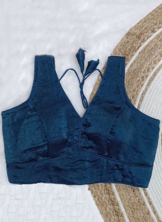 Chiffon Designer Blouse In Plain