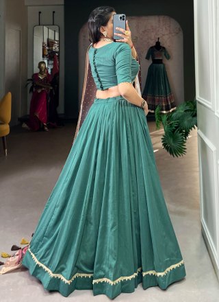 Chinon Lehenga Choli with Lace Work