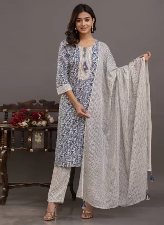 Cotton Readymade Salwar Suit with Digital Print Work