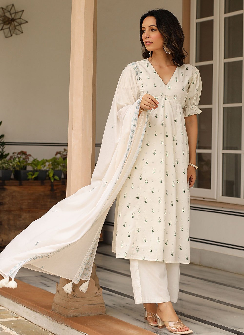 White suit and fashion salwar