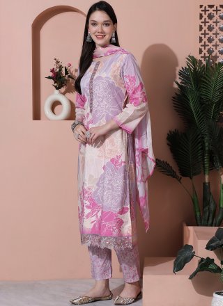 Cotton Salwar Suit with Digital Print Work