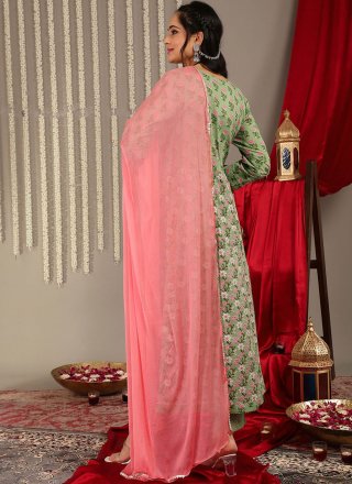 Cotton Salwar Suit with Print Work