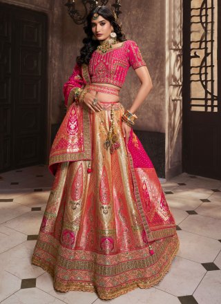 Cream Color Wedding Wear Designer Semi-Stitched Lehenga Choli :: MY SHOPPY  LADIES WEAR