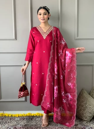 Best Selling Red Punjabi Salwar Kameez and Red Punjabi Salwar Suit Online Shopping