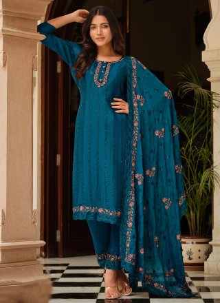 Teal Bridal Sharara Set Blended Cotton Digital Print Salwar Kameez and Teal  Bridal Sharara Set Blended Cotton Digital Print Salwar Suit Online Shopping