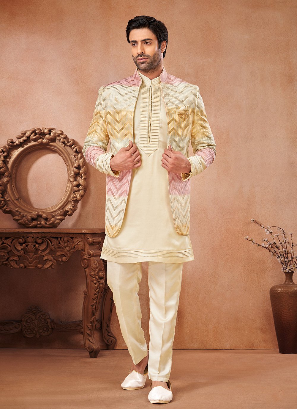 Buy Wedding Stylish Royal Jodhpuri Suit for Men Online USA — Karmaplace