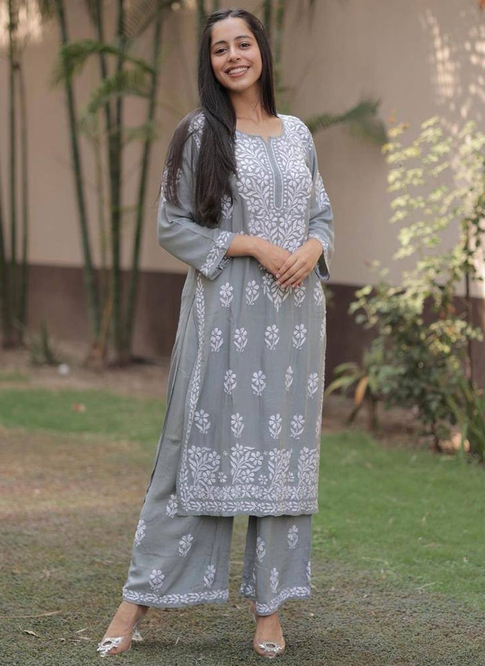 Grey kurti online best sale