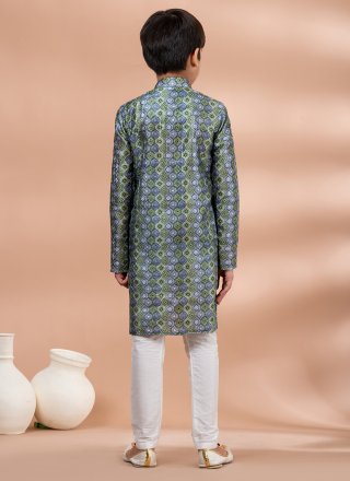 Ethnic Multi Colour Fancy Fabric Kurta Pyjama