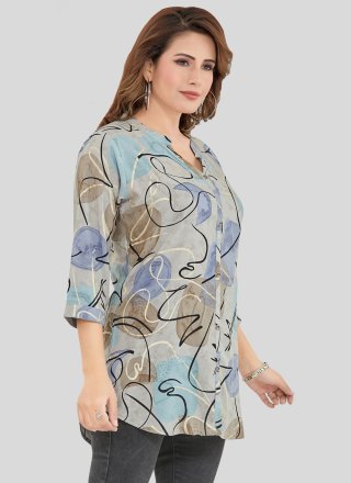 Excellent Multi Colour Rayon Designer Kurti