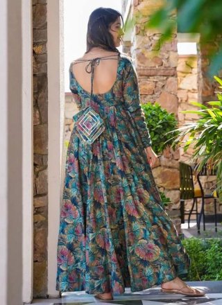 Exotic Multi Colour Muslin Salwar Suit