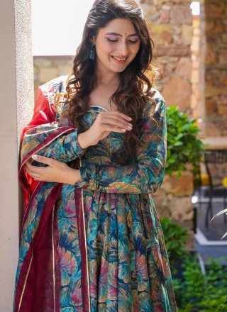 Exotic Multi Colour Muslin Salwar Suit