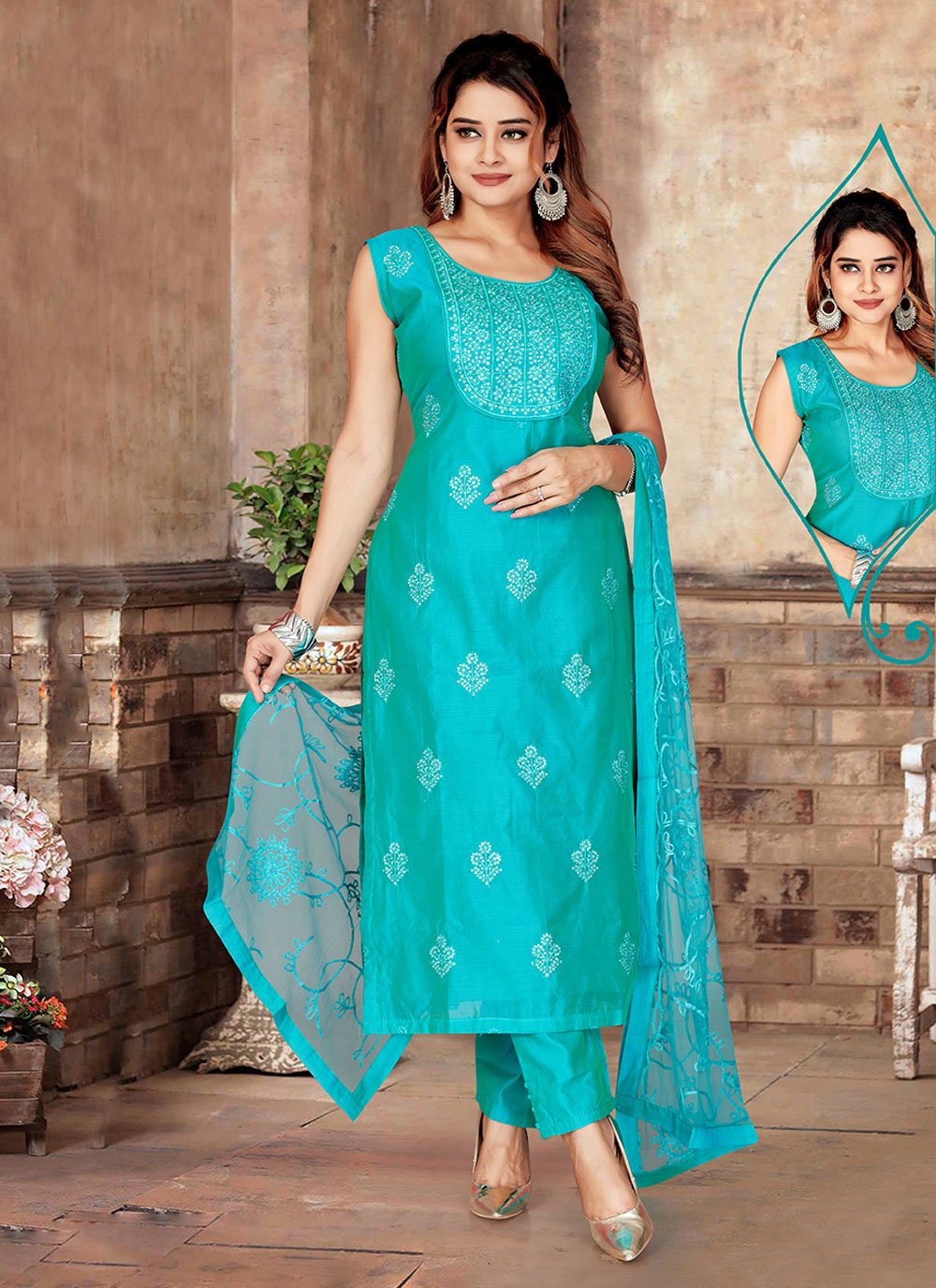 Pattu salwar suits best sale