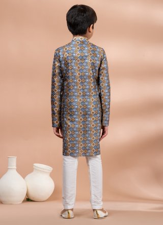Fancy Fabric Kurta Pyjama with Digital Print Work