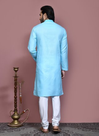 Firozi Cotton Kurta Pyjama