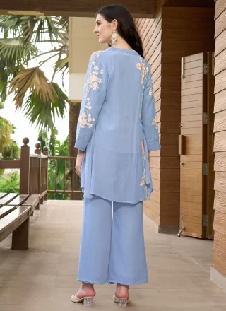 Georgette Designer Kurti In Plain
