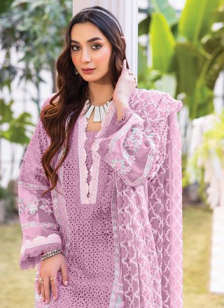 Georgette Pakistani Salwar Suit In Pink