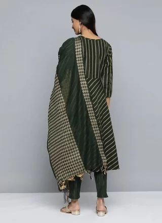 Green Cotton Salwar Suit
