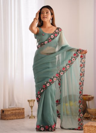 Green Crush Classic Sari 