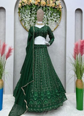Bottle Green Bridal Lehenga – Lady Selection Inc