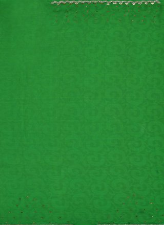 Green Kanjivaram Silk Hand Work Contemporary Saree