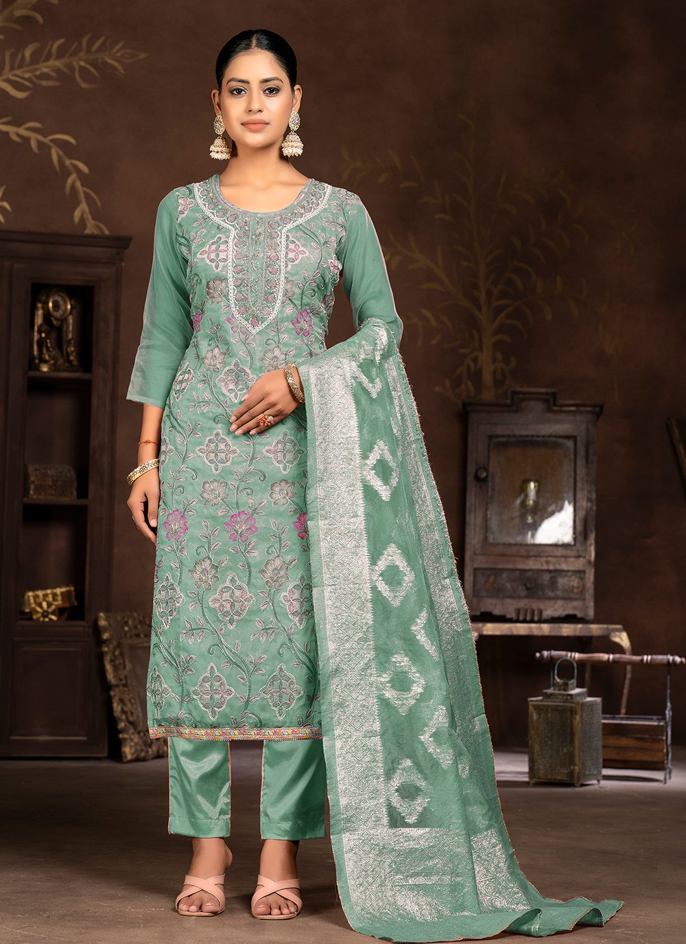 Salwar suit sale pant style